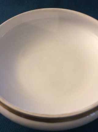 Covered Serving Bowl Dish 10”x 9” M.  Redon PL Limoges White,  Gold Trim 7