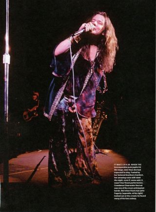 Janis Joplin Picture Clipping 1 Page Woodstock