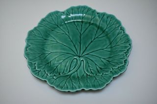 Vintage Wedgwood Majolica Cabbage Leaf Plate