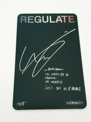 K - POP NCT 127 WINWIN Photocard - Official Repackage Album 