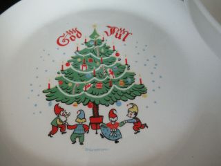 Vintage Berggren Swedish God Jul Merry Christmas Bowls & Plates Johnson Brothers 2