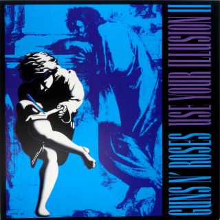 Guns N Roses " Use Your Illusion 2 " 1991 Promo 12 X 12 Album Poster Flat