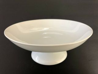 Holiday China Germany White Classic - Pedestal Fruit Bowl Center Piece Display