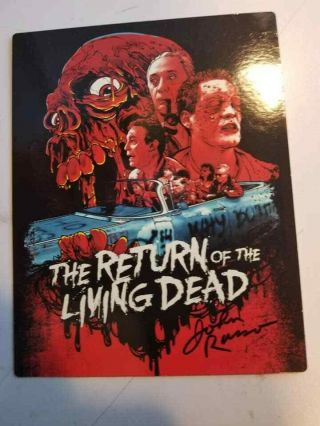 John Russo Signed In - Person Return Of The Living Dead Blu - Ray Card
