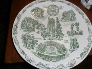 Sparty Fans Vintage 1949 Vernon Kilns Michigan State College Collectors Plate