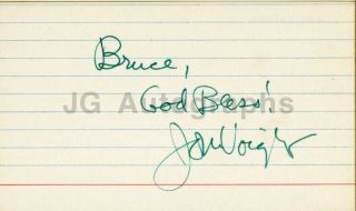 Jon Voight - Academy Award Winning Actor - Authentic Autograph On Card