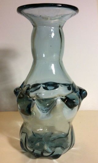 Large Wheaton Glass Hand Blown Art Glass Vase bottle Signed WHEATON ARTS 2009 3