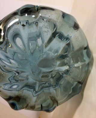 Large Wheaton Glass Hand Blown Art Glass Vase bottle Signed WHEATON ARTS 2009 4