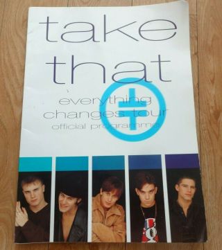 Take That Everything Changes Official Tour Programme 1993 - 1994