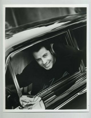 John Travolta Signed Autograph (8x10) Photo Photograph Car Actor Star Wz8154