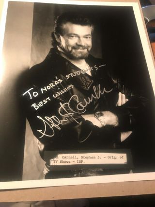 Stephen J.  Cannell Autograph,  Tv Show Creator,  8x10 Sp