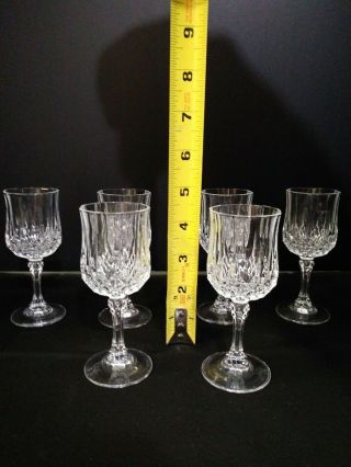 Set Of Six Vintage Cristal D 