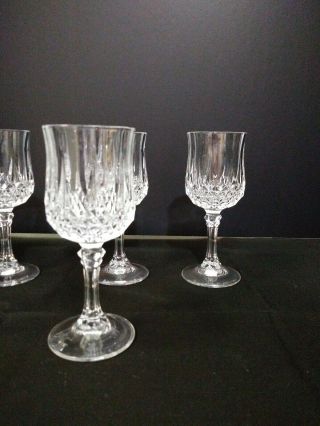 Set of six vintage Cristal D ' Arques from France 6cl cordials 3