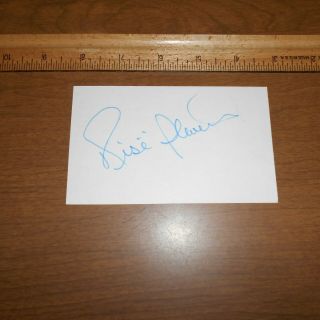 Risë Stevens Was An American Operatic Mezzo - Soprano Hand Signed 5 X 3 Index Card