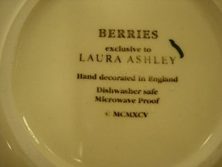 LAURA ASHLEY ' BERRIES ' CUP AND SAUCER 6