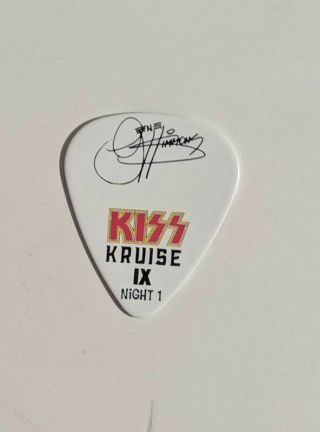 Kiss Kruise Ix Gene Simmons Guitar Pick Night 1