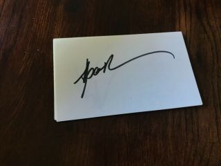Sebastian Bach Skid Row 3x5 Signed Index Card Autograph