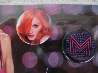 MADONNA.  CONFESSIONS TOUR.  OFFICIAL.  PINS / BUTTONS.  on CARD 2