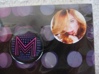MADONNA.  CONFESSIONS TOUR.  OFFICIAL.  PINS / BUTTONS.  on CARD 3