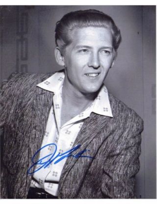 Jerry Lee Lewis Rock N Roll Icon Signed/autographed 8x10 Photo With.  Gem