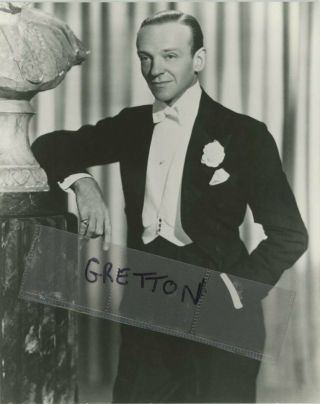 Fred Astaire Rare Bw Print Photo