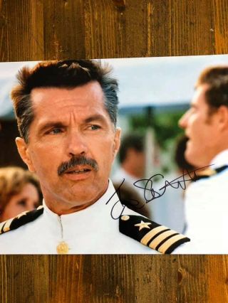 Autograph From Tom Skerritt From The Movie Top Gun On A 8x10 Photo In Person