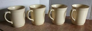 SET OF 4 VINTAGE PFALTZGRAFF VILLAGE BROWN AND CREAM COLORED MUGS 4 