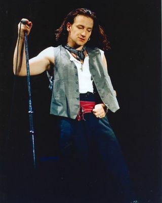 Bono U2 On Stage In Concert 8x10 Music Photo