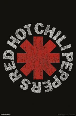 Red Hot Chili Peppers Classic 1980s - 1990s Logo Official Rock Band Poster