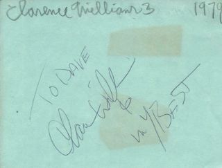 Clarence Williams Iii Mod Squad & Vintage Signed Album Page