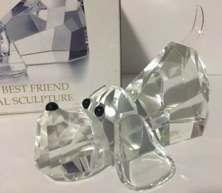 Mans Best Friend Crystal Sculpture Shannon Crystal By Godinger