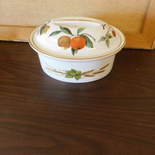 Royal Worcester Evesham Gold Casserole Dish With Lid