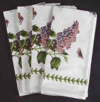 Portmeirion Botanic Garden Set Of 4 Cloth Napkins (pimpernel) 6117871