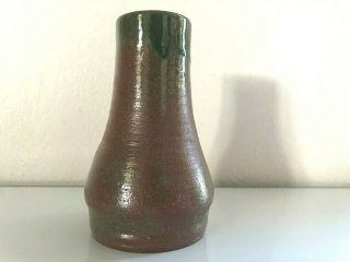 Vintage R.  Wood Pottery Vase 1969 Signed Studio Art Mcm Mid - Century Hand Thrown