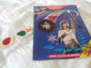 Michael Jackson Multi 3d Giant Poster Mag With Stereoscopic 3d Specs,  2xposters