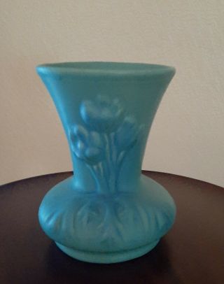 Van Briggle Pottery Vintage Ming Blue Vase
