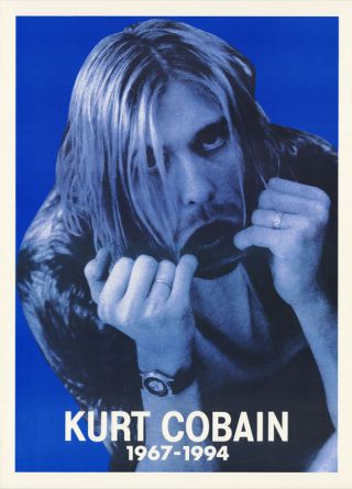 Poster :music : Kurt Cobain - Nirvana - Fingers In Mouth - Lw12 I