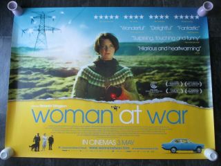 Woman At War Uk Movie Poster Quad Double - Sided Cinema Poster 2018 Rare