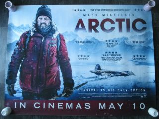 Arctic Uk Movie Poster Quad Double - Sided Cinema Poster 2018 Rare