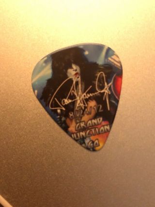 Kiss The Tour Rare Paul Stanley Signed Live Guitar Pick Colorado 8/16/12 Rock