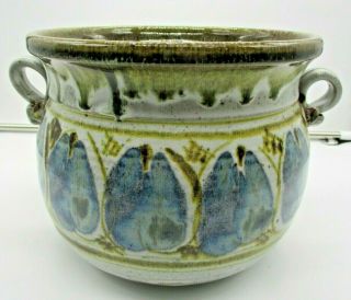 Studio Art Hand Crafted Signed Pottery Planter