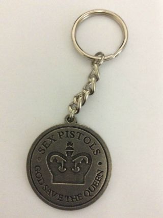 Sex Pistols Metal Keychain God Save The Queen Official Merchandise Rare