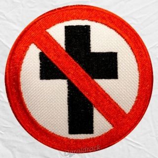 Bad Religion Cross Logo Embroidered Patch Rock Punk Band Greg Graffin Mr Brett