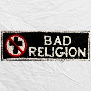 Bad Religion Title Logo Embroidered Patch Rock Punk Band Greg Graffin Mr Brett