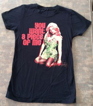 Britney Spears You Want A Piece Of Me T - Shirt Size Small Concert Tour 2009