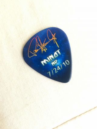 KISS Monster Tour Guitar Pick Paul Stanley Signed Red Foil 2012 Starchild Band 4