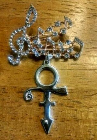 Prince Rogers Nelson Love Symbol Brooch