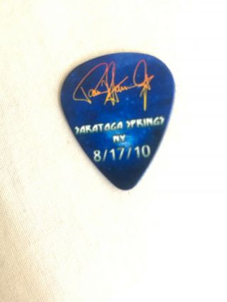 KISS Hottest Earth Tour Guitar Pick Paul Stanley Signed Saratoga York 8/10 2