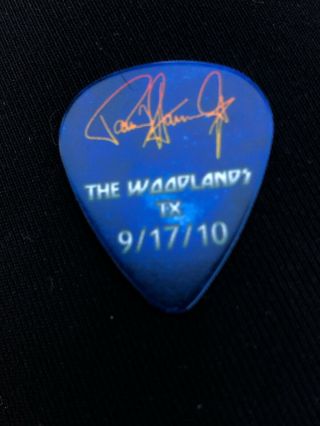 KISS Hottest Earth Tour Guitar Pick Paul Stanley Signed Saratoga York 8/10 3