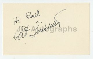 Art Linkletter - Radio And Television Personality - Authentic Autograph
